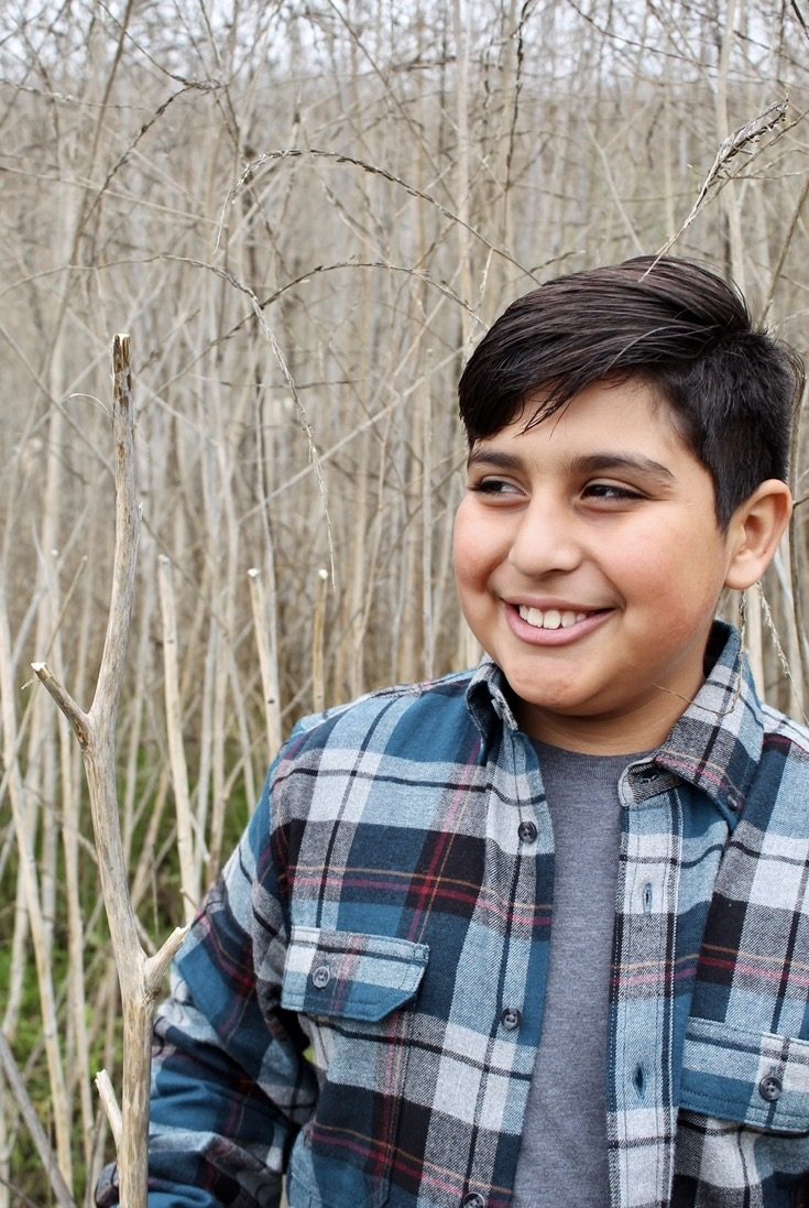 Youth portrait — smiling boy